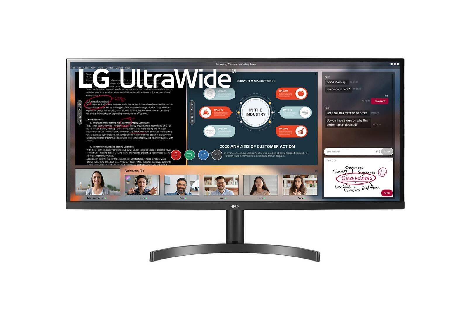 Moniteur LG 34 pouces WFHD IPS VESA Ultra-Wide - Ordinateur CGL