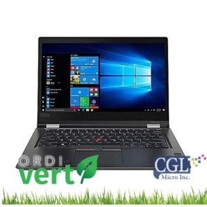 Portatif-Tablette Lenovo Thinkpad X380 Yoga 13po i7/8G/256SSD/W10P ou W11P OrdiVert revalorisé