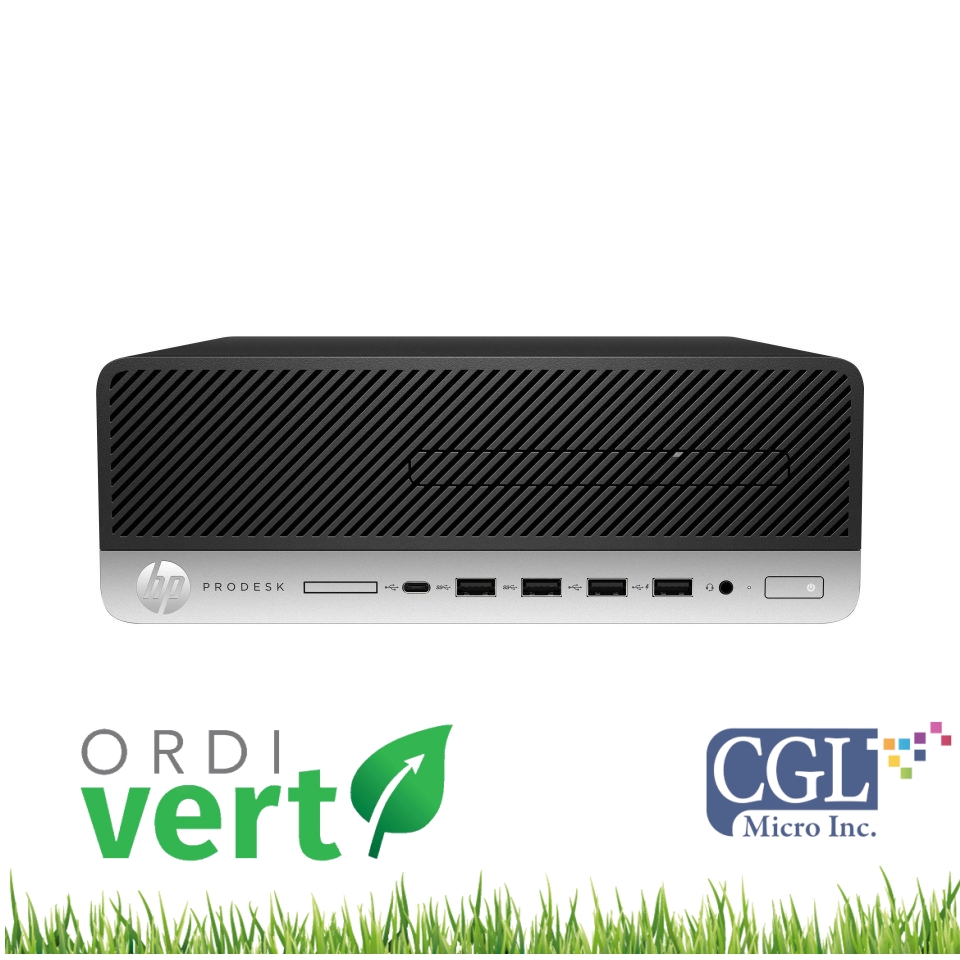 Tour HP Prodesk 600G4 SFF i5/16G/256SSD/W11P OrdiVert Revalorisée